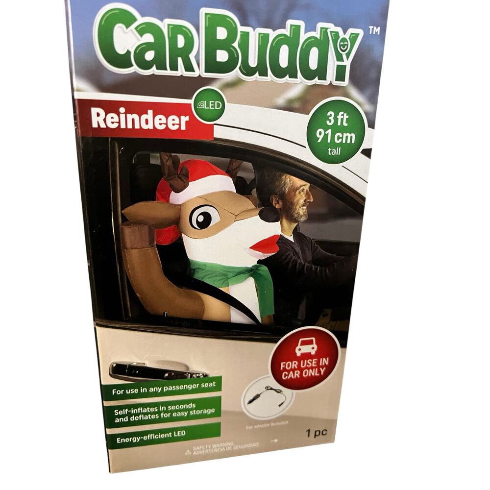 Inflatable CarBuddy Reindeer NWT